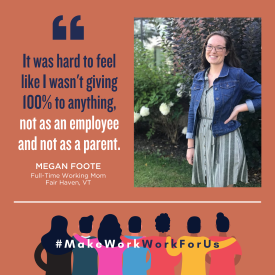 Megan Foote pictured with quote